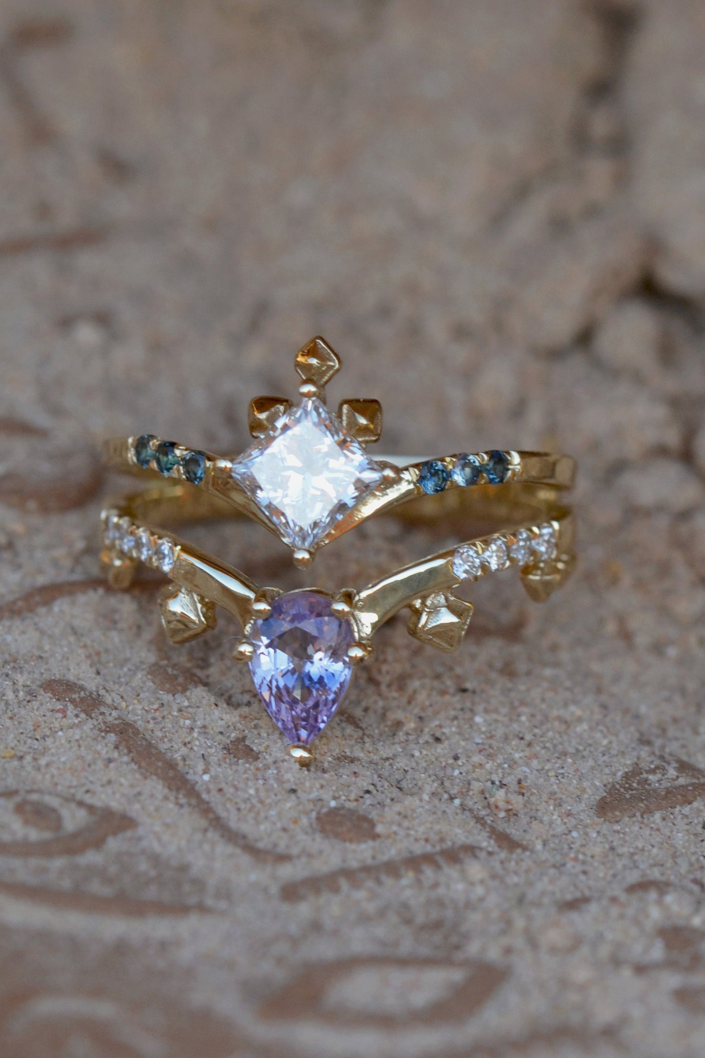 NEFERTITI Ring 14K Solid Gold