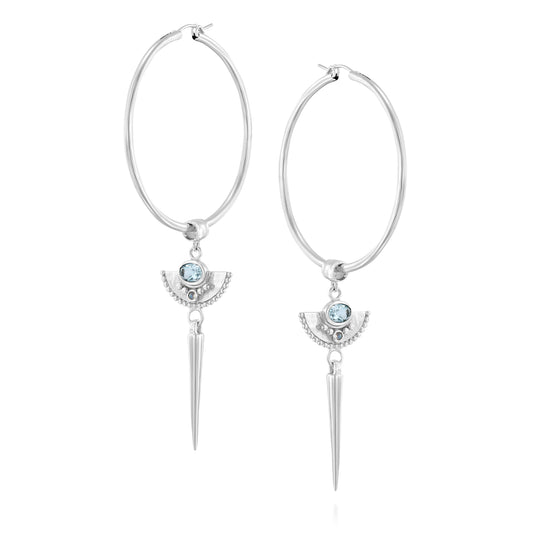 ORA Silver Hoop Earrings