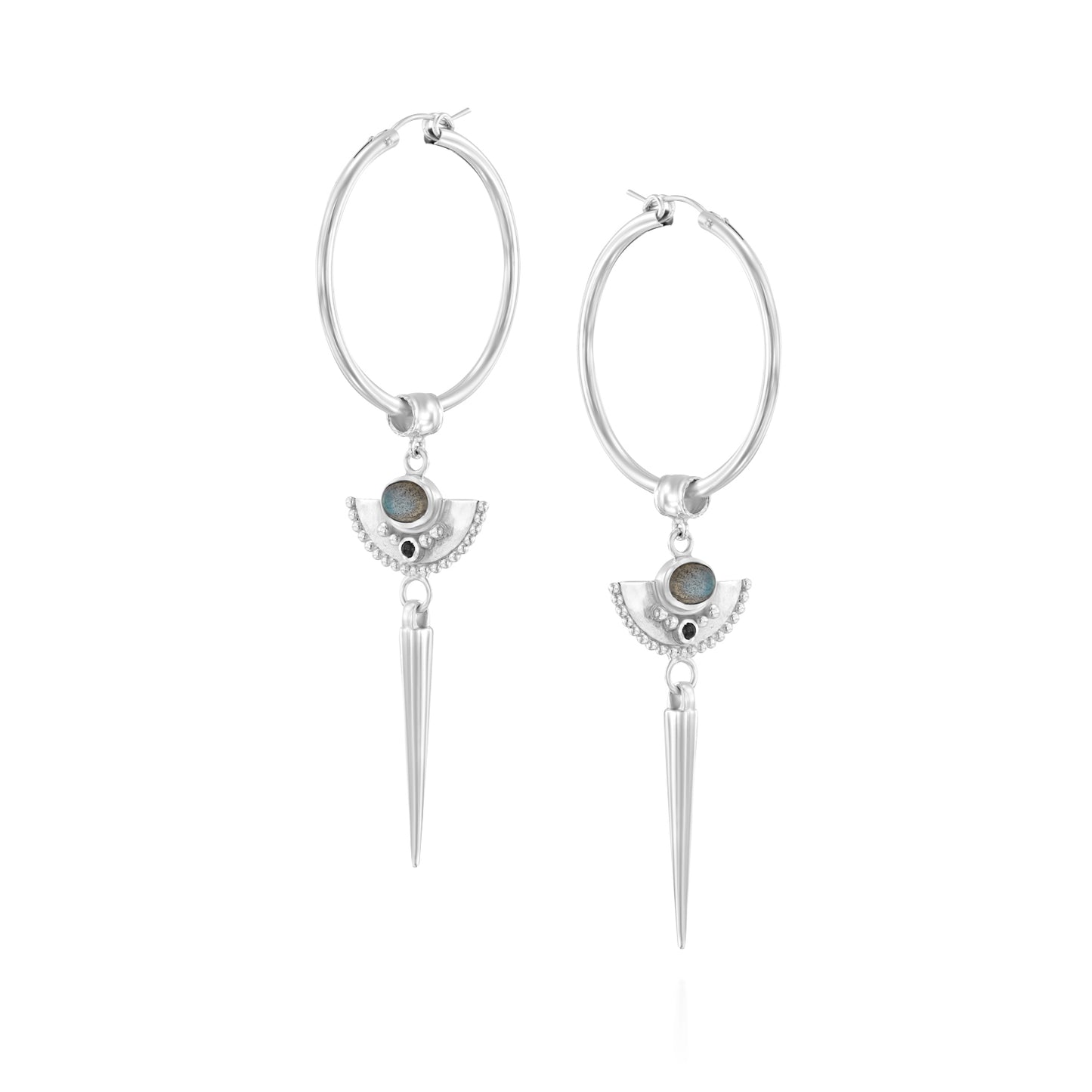 ORA Silver Hoop Earrings