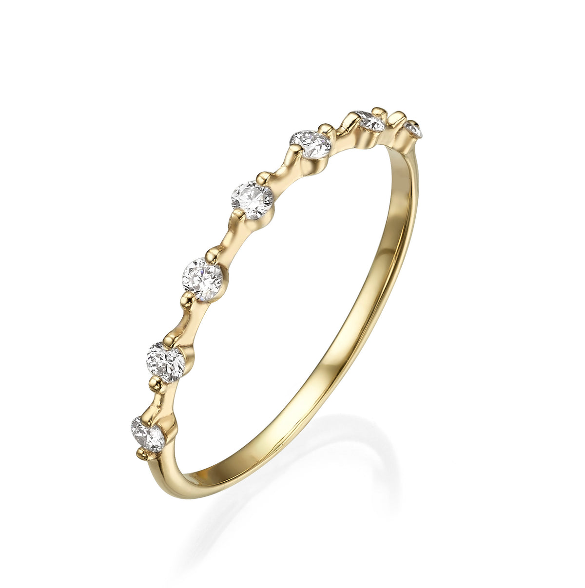 JAISLA Ring- 14K Gold Lab Diamonds