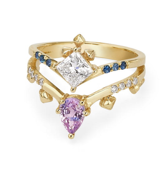 NEFERTITI Ring 14K Solid Gold