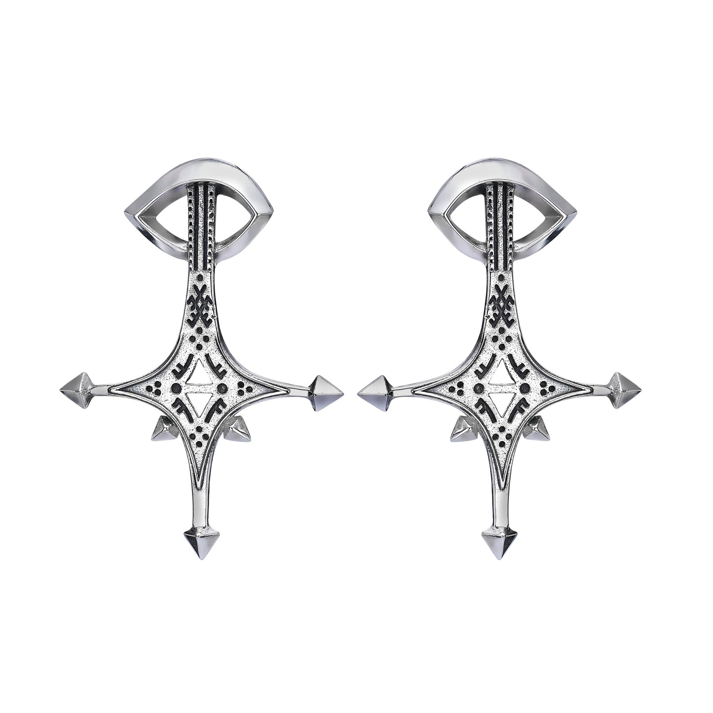 TEARDROP Silver Stud Earrings