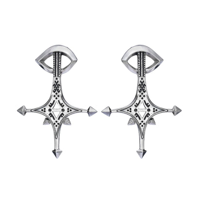 TEARDROP Silver Stud Earrings