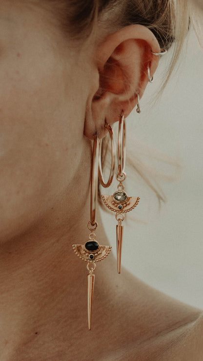 ON SALE ORA Gold Hoop Earrings