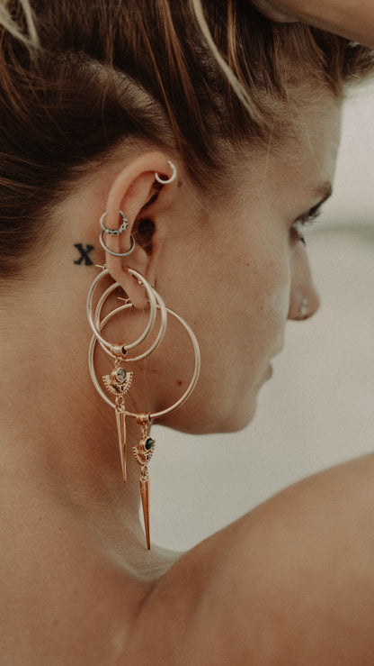 ON SALE ORA Gold Hoop Earrings