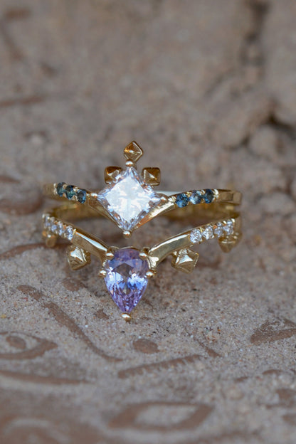NEFERTITI Ring 14K Solid Gold