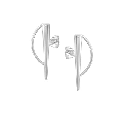 BOLT Silver Earrings