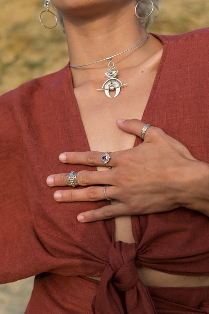 MAYA Silver Choker